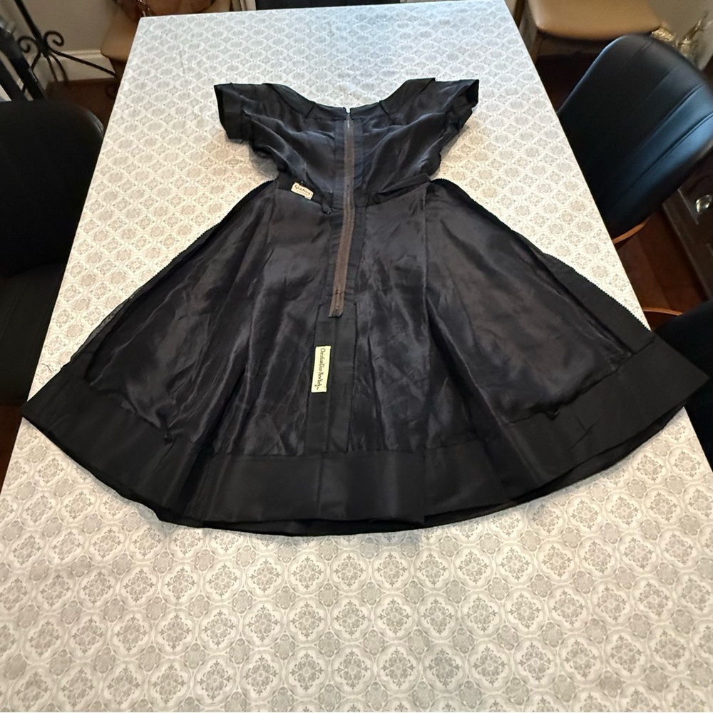 VINTAGE CHRISTIAN DIOR Taffeta Dress - Picture 10 of 16